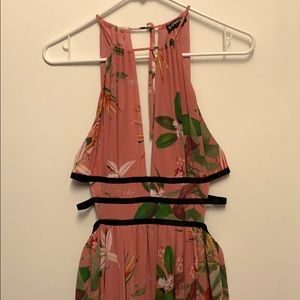 Pink floral dress